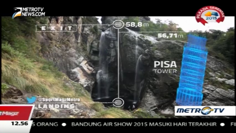 Laso Schaller Cetak Rekor Dunia Baru Cliff Jumping