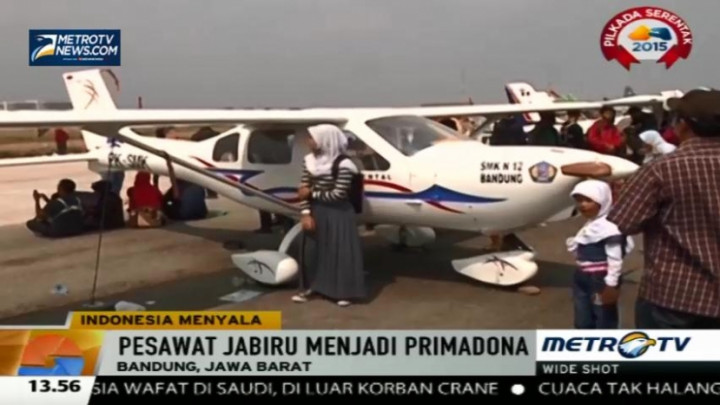 Pesawat Rakitan Pelajar SMK 12 Bandung Mejeng di BAS 2015 