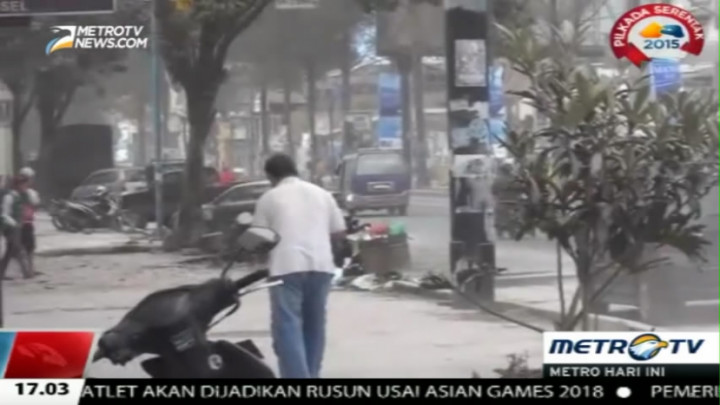 Kabupaten Karo Dihujani Abu Vulkanis Gunung Sinabung
