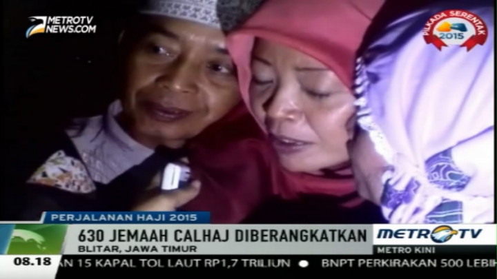 Isak Tangis Warnai Keberangkatan 630 Calhaj Asal Blitar