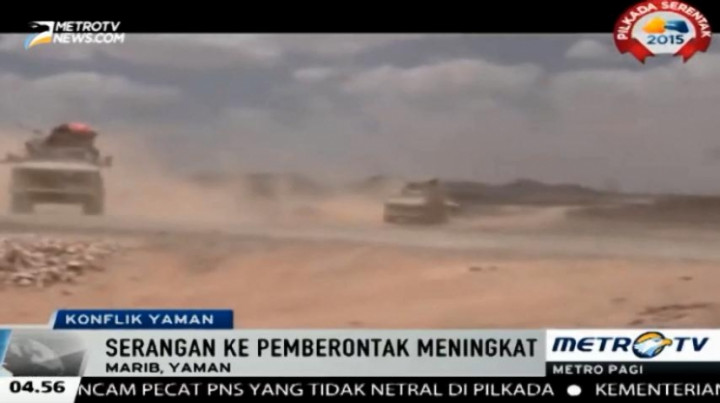 Pasukan Pemerintah Yaman Gempur Posisi Pemberontak Houthi