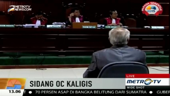 JPU Nilai Eksepsi OC Kaligis Tidak Relevan 