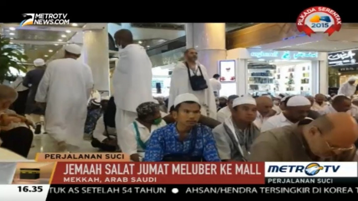Tak Tertampung di Masjidil Haram, Jemaah Shalat Jumat di Mall