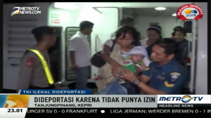 Pemerintah Malaysia Deportasi 329 TKI Ilegal