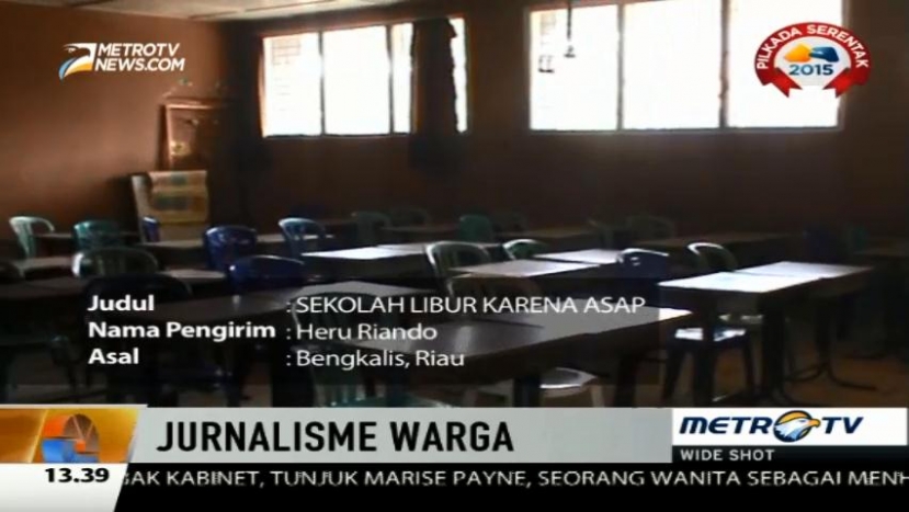 Asap Menebal, Sekolah di Bengkalis Diliburkan