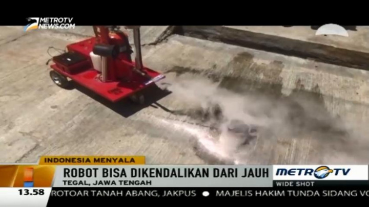 Hebat, Siswa SMK Ciptakan Robot Pemadam Kebakaran