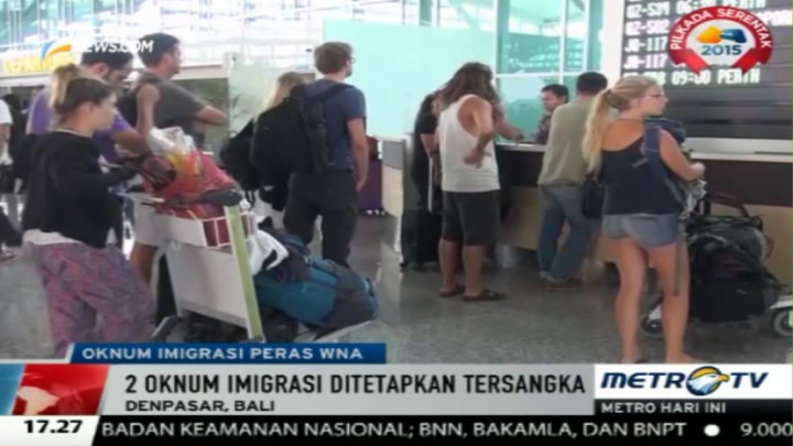 Peras WNA, 2 Oknum Imigrasi Ditetapkan Sebagai Tersangka