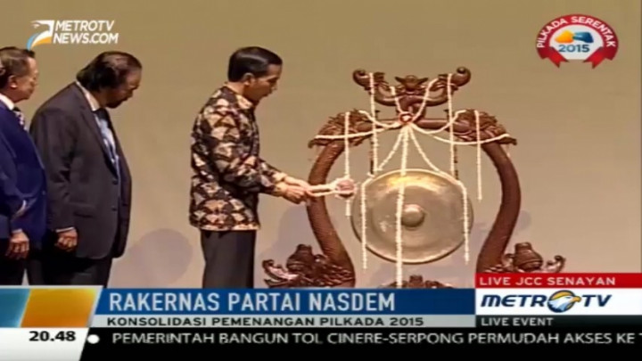 Rakernas Partai NasDem Resmi Dibuka Presiden Jokowi