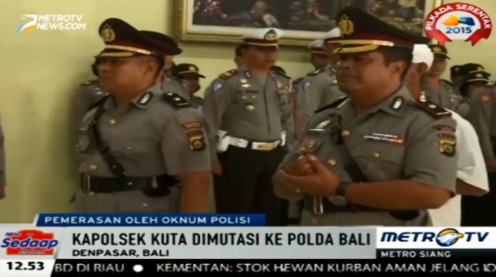 Peras Wisatawan Australia, Kapolsek Kuta Dicopot
