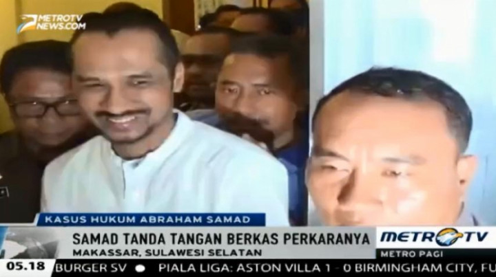 Abraham Samad Hadir Saat Pelimpahan Berkas Perkara Dirinya