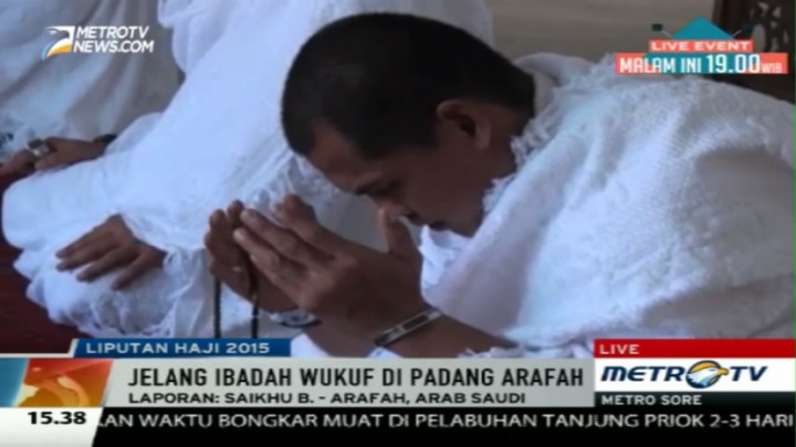 Persiapan Wukuf Jemaah Indonesia di Padang Arafah