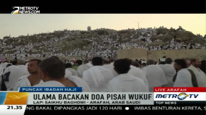 Jutaan Jemaah Haji Serentak Laksanakan Wukuf di Arafah