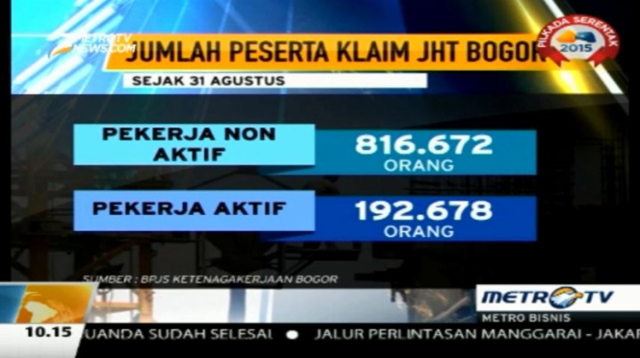 Dalam Sebulan, Satu Juta Pekerja di Bogor Cairkan JHT 