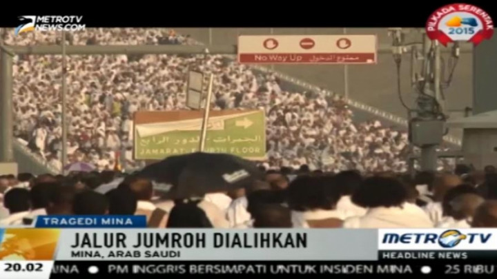 Jemaah Haji Lanjutkan Ibadah Lempar Jumrah Melalui Jalur Alternatif  