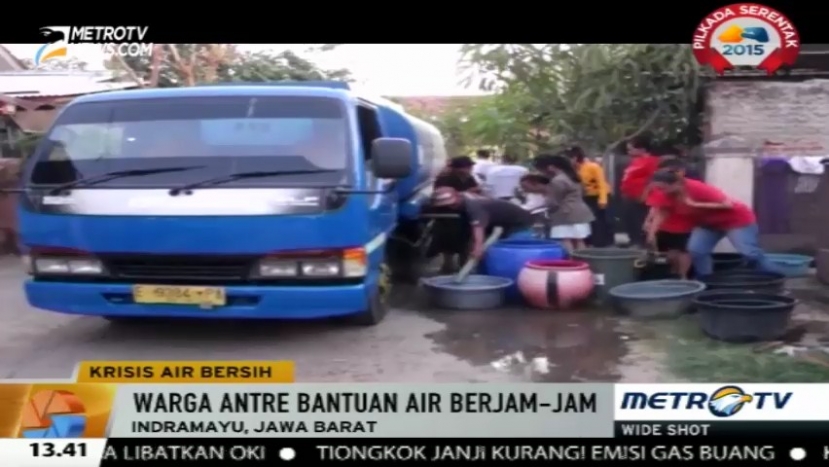 Air Baku Sungai Cimanuk Kering Indramayu Krisis Air Bersih 