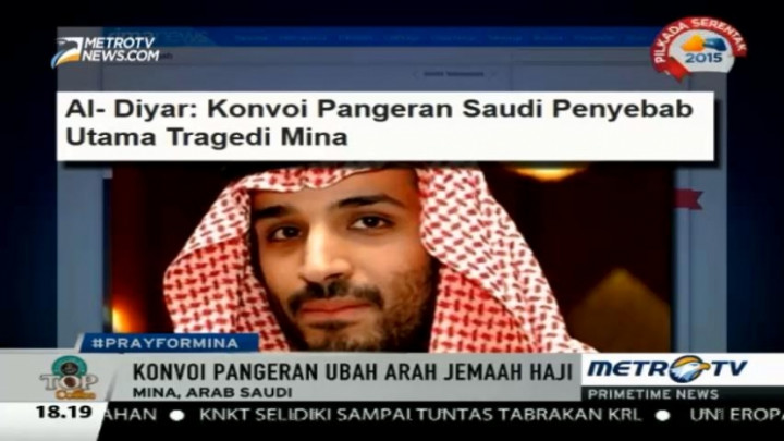 Pangeran Arab Saudi Dituding Jadi Penyebab Tragedi Mina