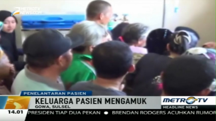 Keluarga Pasien Terlantar Mengamuk di RS Syekh Yusuf Gowa 