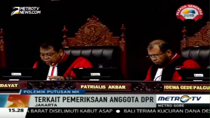 Putusan MK Soal Pemeriksaan Anggota DPR Dinilai Sebagai Kemunduran