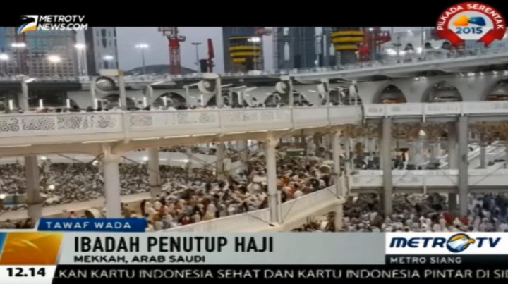 Hari Ini Sebagian Jemaah Haji Lakukan Thawat Wada