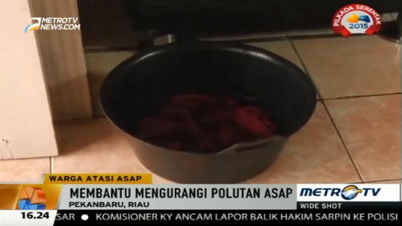 Atasi Asap, Warga Gunakan Pemurni Udara Tradisional