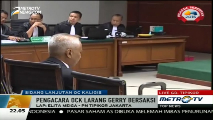Sidang Lanjutan OC Kaligis Agendakan Dengar Keterangan Saksi