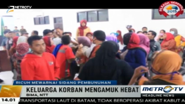 Saling Ejek, Sidang Kasus Pembunuhan Pelajar di NTB Diwarnai Kericuhan