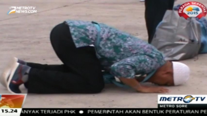 Kloter Pertama Embarkasi Medan Akhirnya Tiba di Bandara Kualanamu