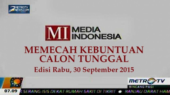 Memecah Kebuntuan Calon Tunggal