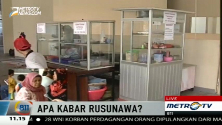 Pedagang  di Rusunawa Jatinegara Barat Keluhkan Sepi Pembeli