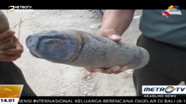 Mortir dan Granat Ditemukan di Sungai Bengawan Solo 