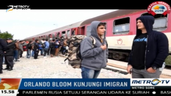 Aktor Orlando Bloom Kunjungi Pengungsi Suriah