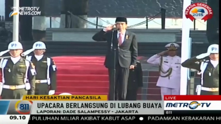 Presiden Pimpin Upacara Peringatan Hari Kesaktian Pancasila