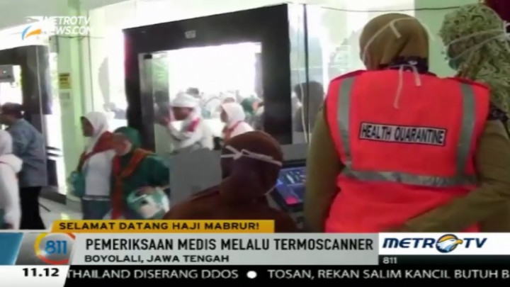 Tiba di Indonesia, Jemaah Asal Boyolali Disambut Petugas Kesehatan