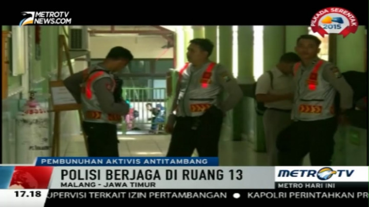 Ruang Rawat Inap Tosan Dijaga Polisi Lumajang