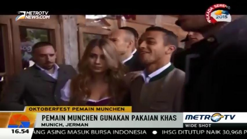 Rayakan Oktoberfest, Pemain Munchen Gunakan Pakaian Tradisional Jerman