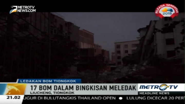 17 Bom Meledak di Tiongkok, 7 Tewas 50 Terluka