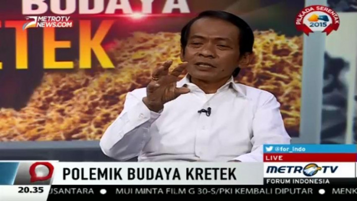 Budayawan: Tidak Komprehensif Jika Kretek Masuk RUU Kebudayaan
