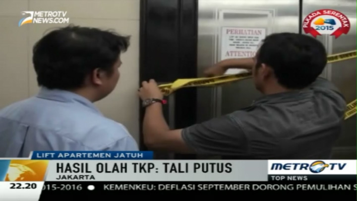 Lift Apartemen Taman Kemayoran Jatuh, Polisi Periksa Empat Saksi 