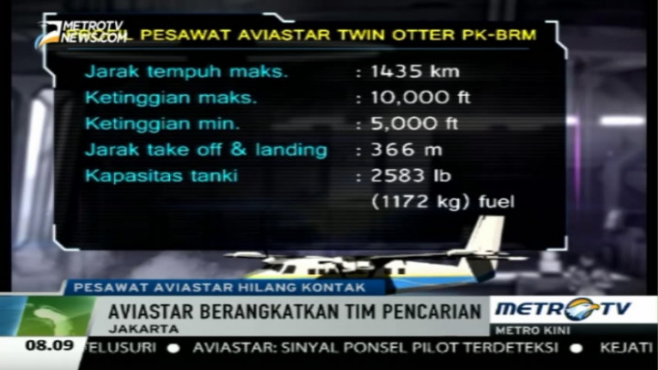 Inilah Spesifikasi Pesawat Aviastar yang Hilang Kontak 
