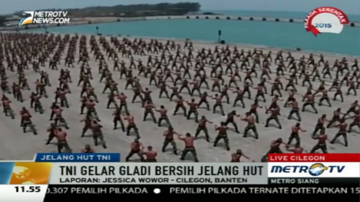 12.080 Personel Diterjunkan dalam Gladi Bersih HUT ke-70 TNI