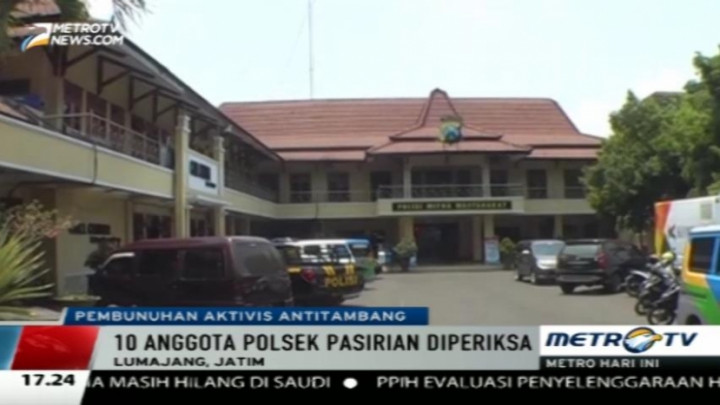 Kasus Salim Kancil, 10 Anggota Polsek Pasirian Jalani Pemeriksaan 