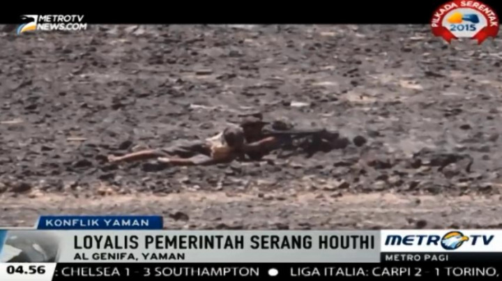Aksi Saling Tembak Pasukan Loyalis Presiden Yaman dengan Kelompok Houthi