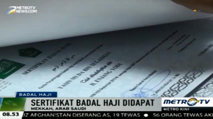 Kemenag Rilis Sertifikat Badal Haji