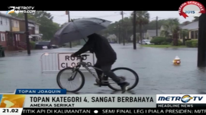 Topan Joaquin Semakin Kuat di Wilayah Atlantik