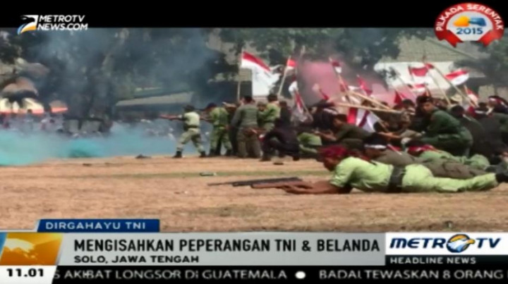 Peringatan Hari Ulang Tahun TNI Ke-70 di Solo