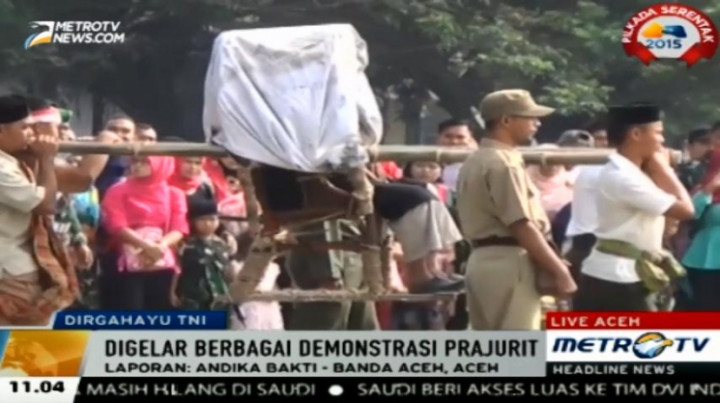 Kodam Iskandar Muda Gelar Upacara HUT TNI Ke-70