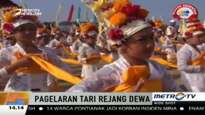 Jaga Kelestarian Laut, Seribu Penari Rejang Iringi Ritual Pakelem