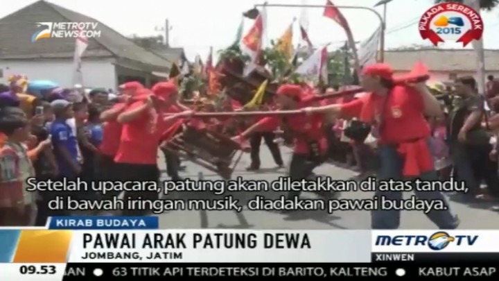 Kirab Budaya Meriahkan Ulang Tahun Dewa di Jombang