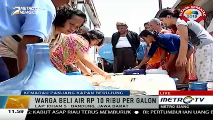 Kekeringan, Debit Air PDAM Tirta Raharja Cimahi Menurun 80 Persen