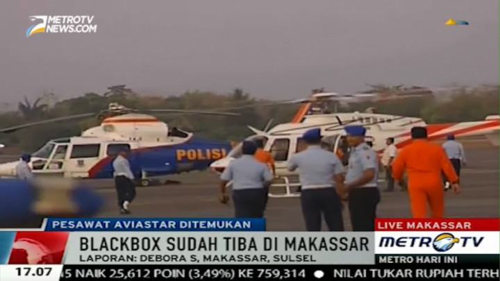 Dua Helikopter Bawa Korban Aviastar Tiba di Makassar 